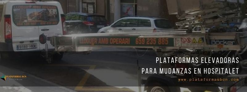 Plataforma elevadora para mudanzas en Hospitalet