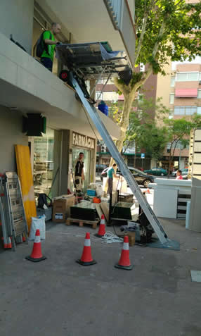 plataforma elevadora desmontable